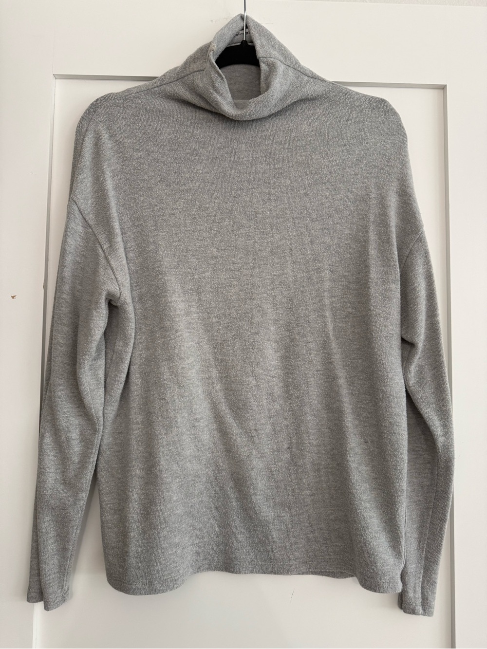 Reformation Light Gray Turtleneck Sweater